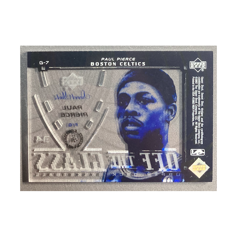 PAUL PIERCE 2002-03 Upper deck Sweet Shot Off the Glass