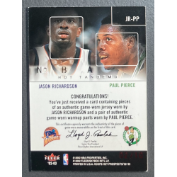 PIERCE / RICHARDSON 2002-03 Hot Prospects Red Hot Tandems jersey