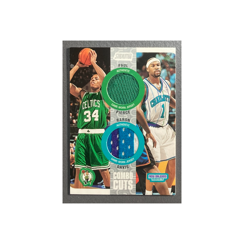 Paul PIERCE / Baron DAVIS 2002-03 Stadium Club Dual Relics 022/100