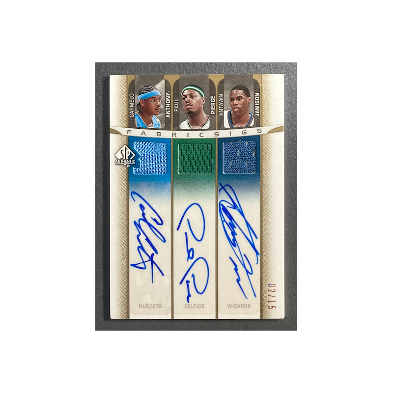 PIERCE / ANTHONY / JAMISON 2006-07 SP Authentic triple Autographs