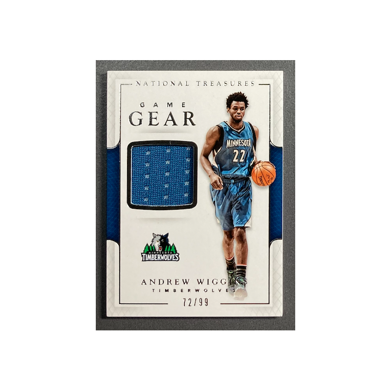 ANDREW WIGGINS 2016-17 Panini National Treasures jersey 72/99