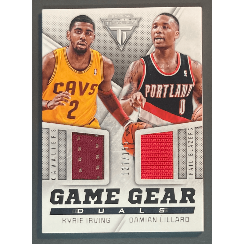 Kyrie IRVING / Damian LILLARD 2013-14 Panini Titanium dual jersey /155