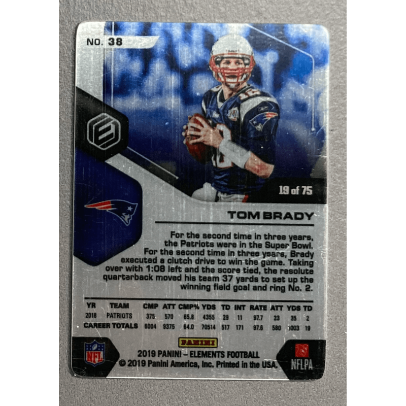 Tom Brady 2019 Panini Elements 19 of 75