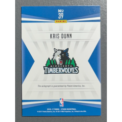 KRIS DUNN 2016-17 Panini Studio autograph 002/175