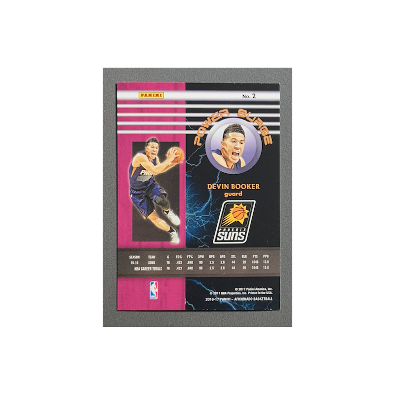 DEVIN BOOKER 2016-17 Panini Aficionado Power Surge Artist's Proof