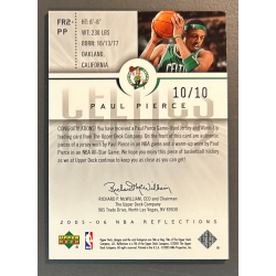 PAUL PIERCE 2005-06 UD Reflections Green Dual Jersey 10/10
