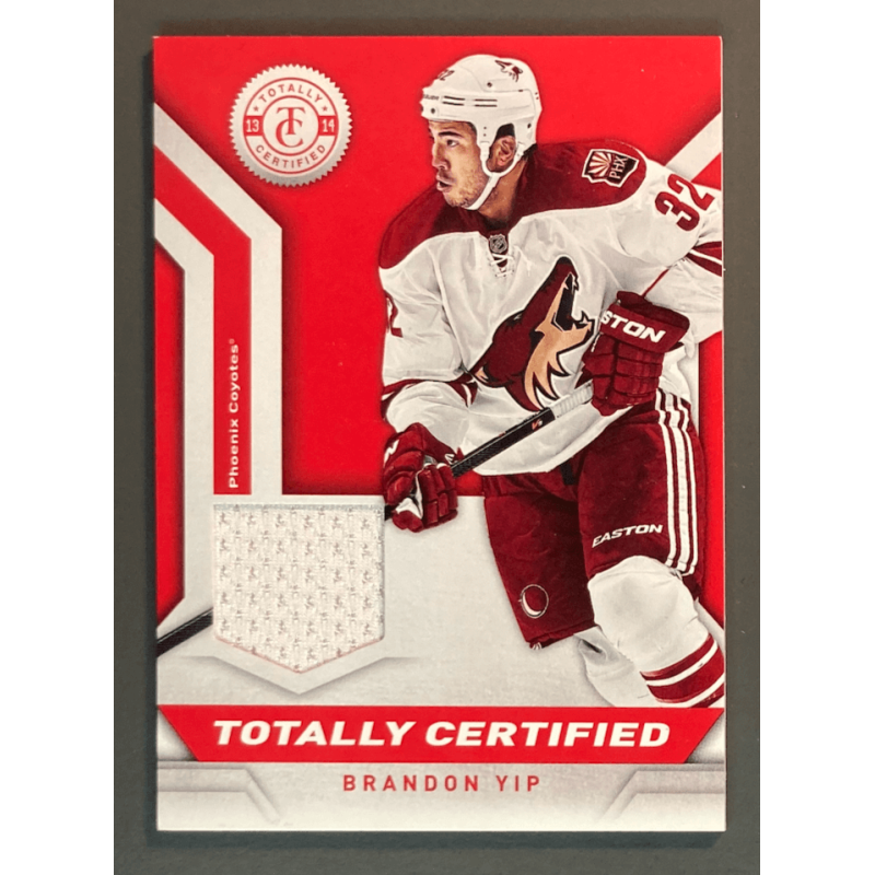 BRANDON YIP 2013-14 PANINI CERTIFIED JERSEY
