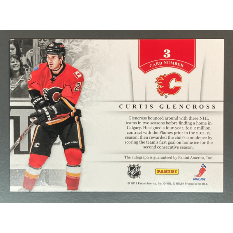 CURTIS GLENCROSS 2011-12 Panini Contenders Autograph
