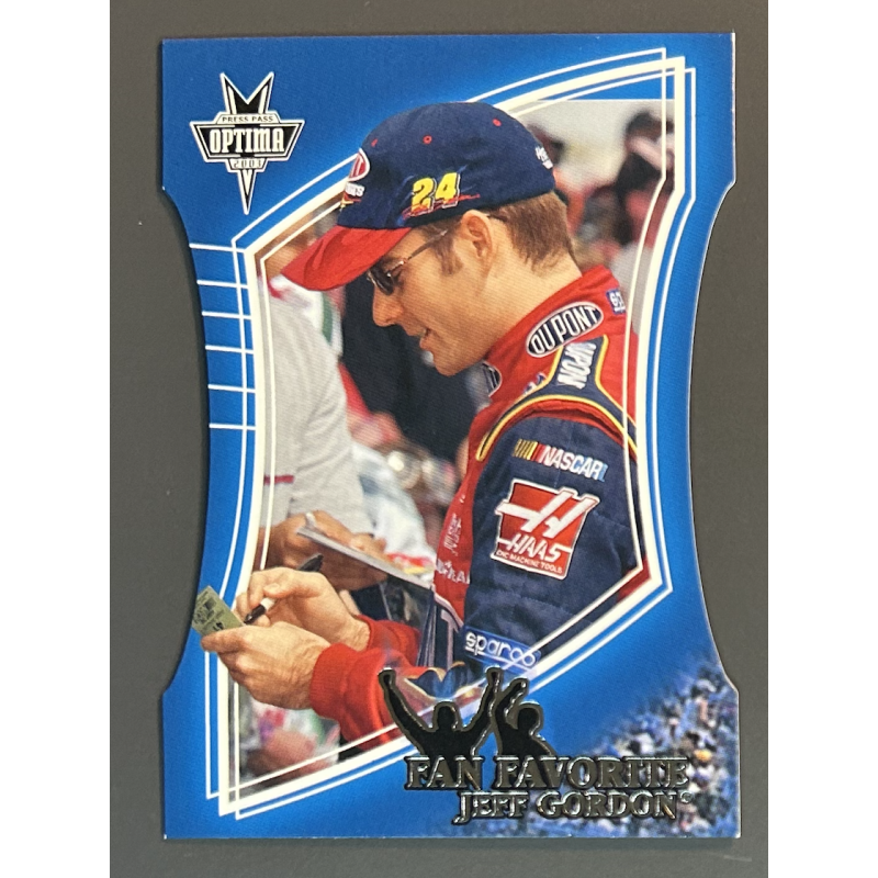 JEFF GORDON 2003 Press Pass Optima FAN FAVORITE DIE-CUT Nascar