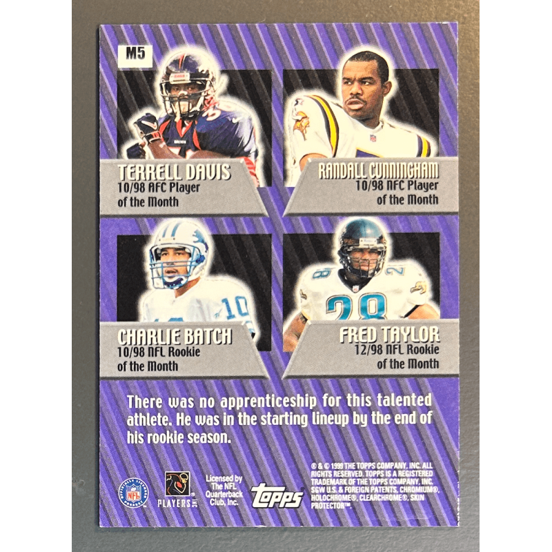 TERRELL DAVIS 1999 Topps Mystery Chrome - M5