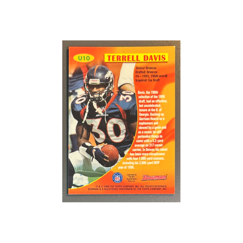 TERRELL DAVIS 1999 Bowman Late Bloomers - U10
