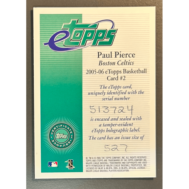 PAUL PIERCE 2005-06 eTopps /527