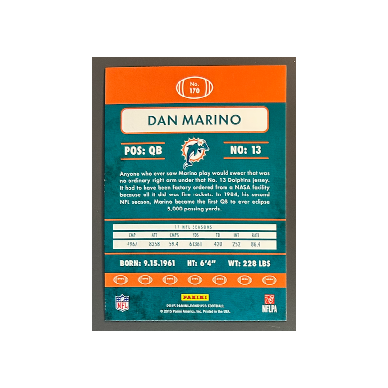 Dan Marino 2015 Panini Donruss - 170