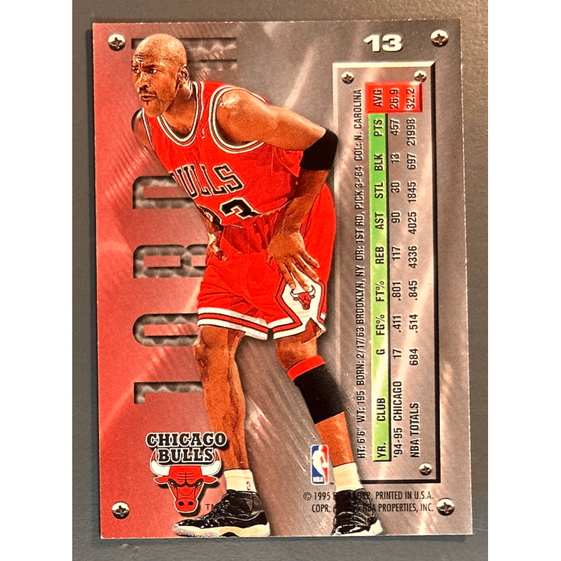 MICHAEL JORDAN 1995-96 Fleer Metal - 13