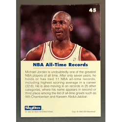 MICHAEL JORDAN 1992 SkyBox USA NBA All-Time Records - 45