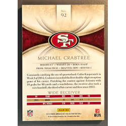 Michael Crabtree 2014 Panini Immaculate 52/99
