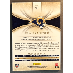Sam Bradford 2014 Panini Immaculate 89/99