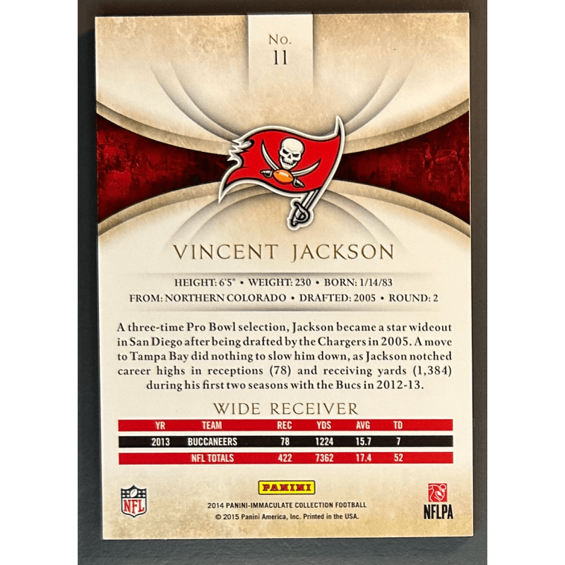 Vincent Jackson 2014 Panini Immaculate 68/99