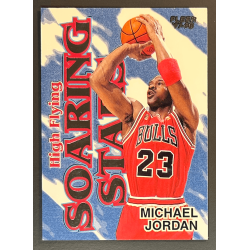 MICHAEL JORDAN 1997 FLEER HIGH FLYING SOARING STARS 9 OF 20