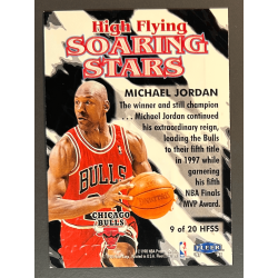 MICHAEL JORDAN 1997 FLEER HIGH FLYING SOARING STARS 9 OF 20