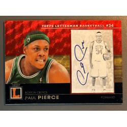 PAUL PIERCE 2008 TOPPS LETTERMAN AUTO SUPERFRACTOR 1/1