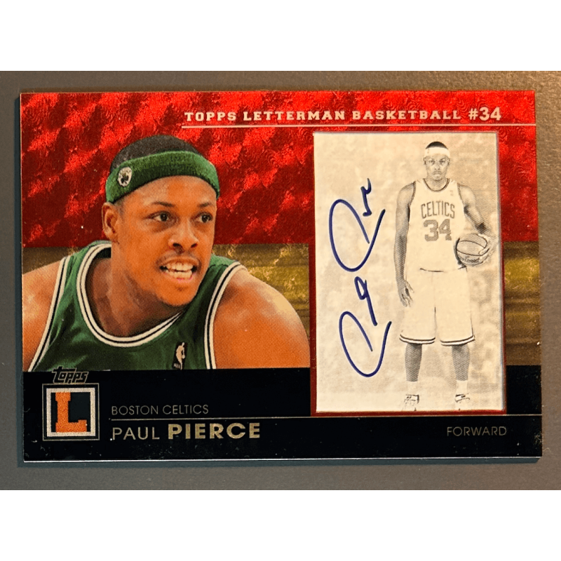PAUL PIERCE 2008 TOPPS LETTERMAN AUTO SUPERFRACTOR 1/1