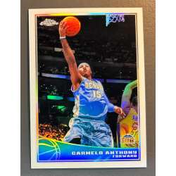 CARMELO ANTHONY 2009 TOPPS CHROME REFRACTOR 176/500
