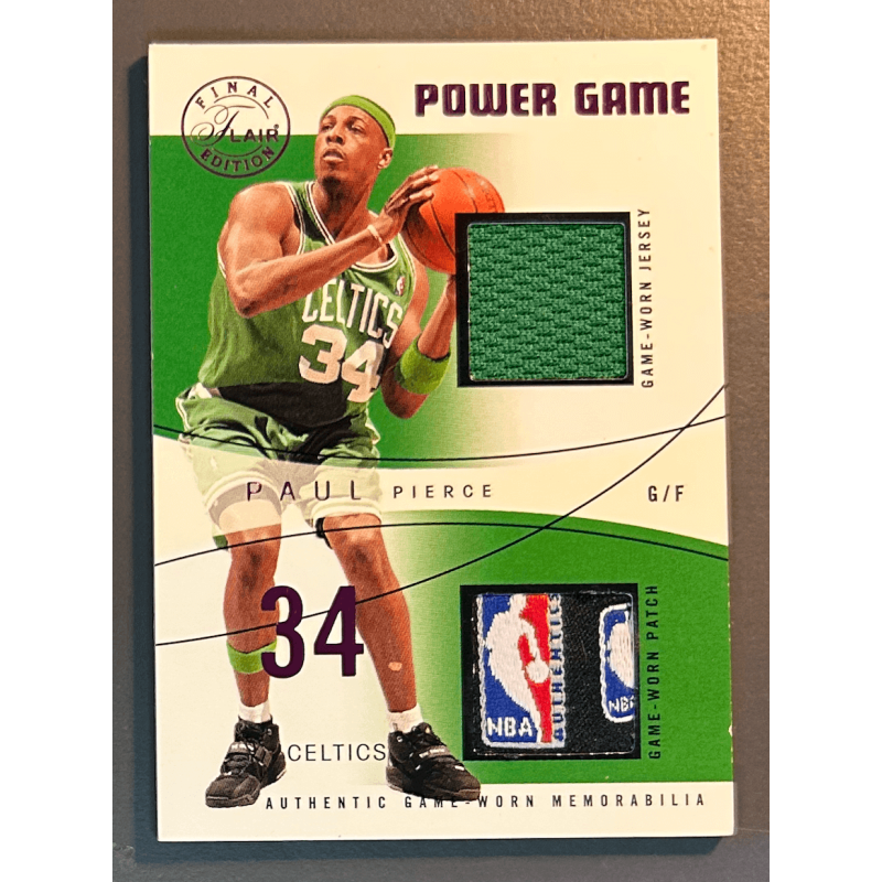 PAUL PIERCE 2003 FLAIR FINAL EDITION POWER GAME PATCH 1/1
