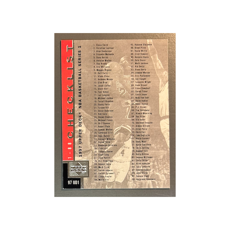 MICHAEL JORDAN 1996-97 Upper Deck Checklist - 180