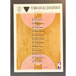 MICHAEL JORDAN 1991-92 Upper Deck East All-Star Checklist - 449