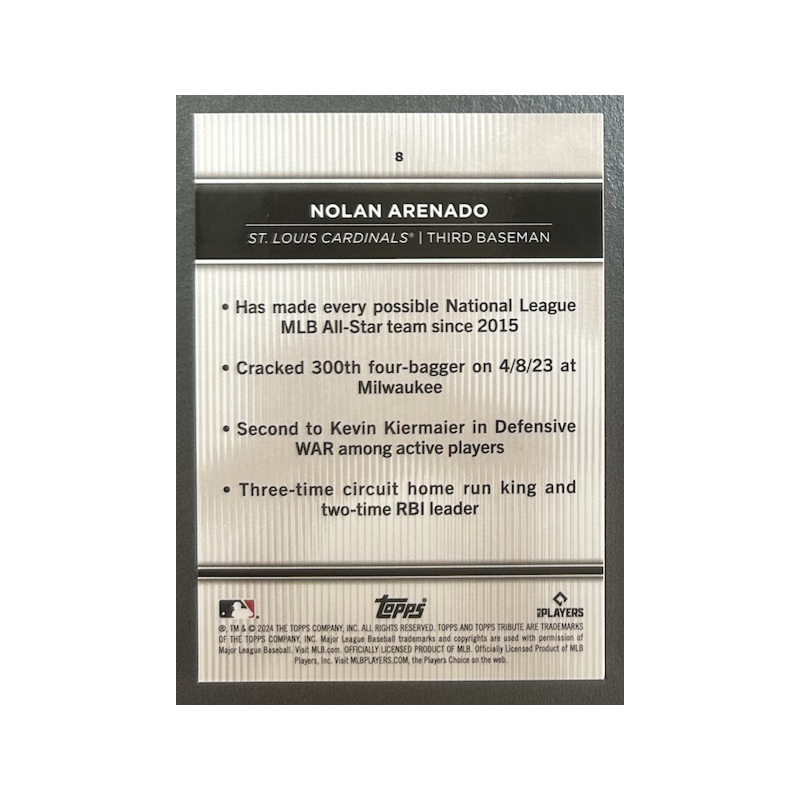 Nolan Arenado 2024 Topps Tribute - 8