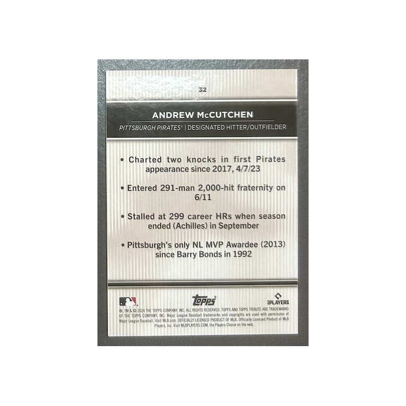 Andrew McCutchen 2024 Topps Tribute - 32