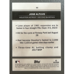 Jose Altuve 2024 Topps Tribute - 53