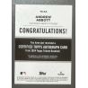 Andrew Abbott 2024 Topps Tribute rookie autograph 67/75
