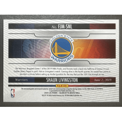 Shaun Livingston 2024-25 Panini Silhouette 2019 NBA Finals game 2 jersey