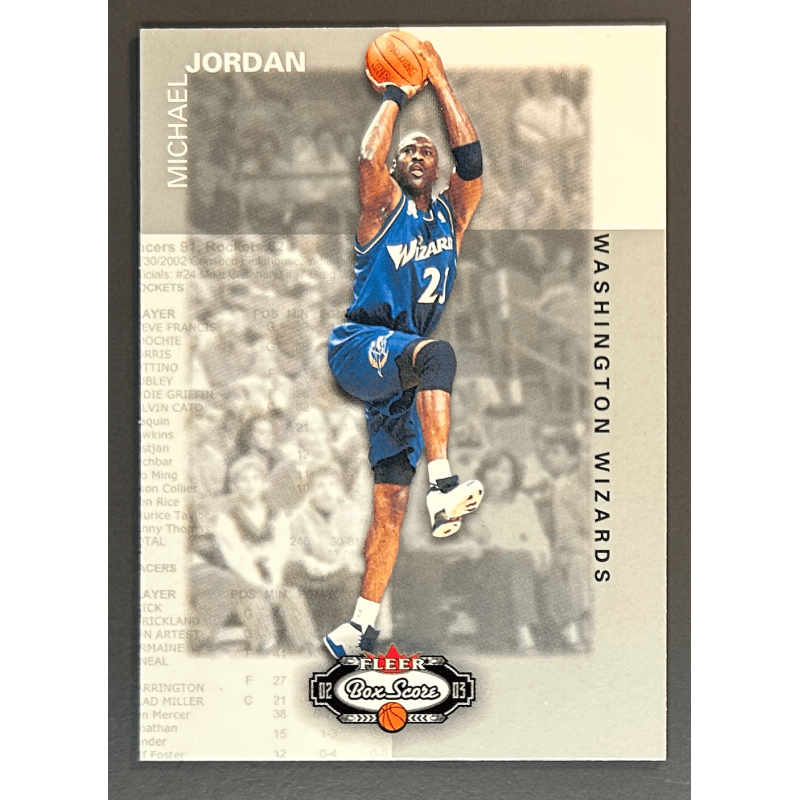 MICHAEL JORDAN 2002-03 Fleer Box Score - 23