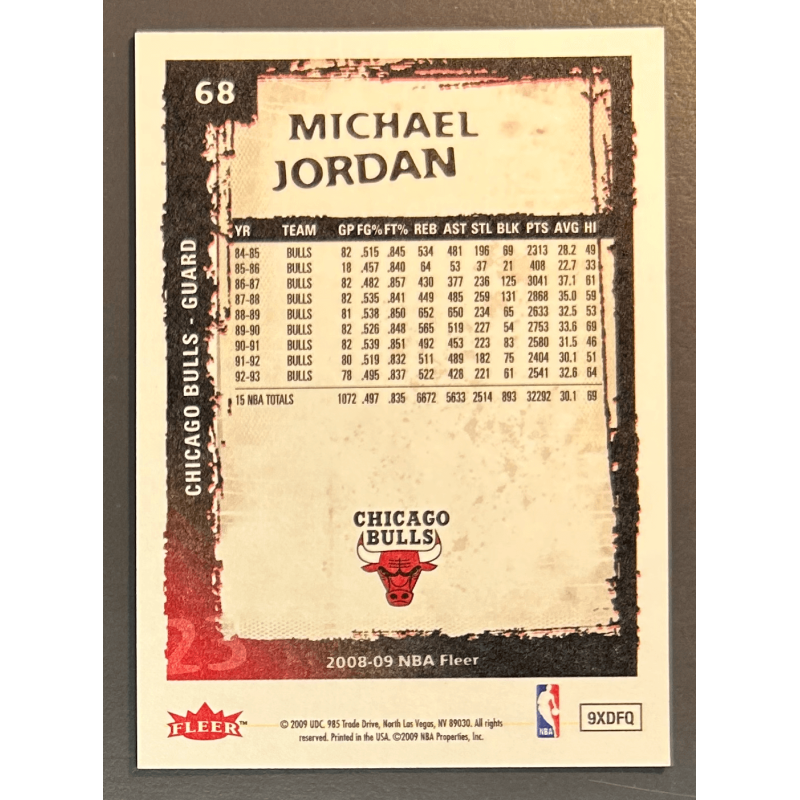 MICHAEL JORDAN 2008-09 Fleer - 68