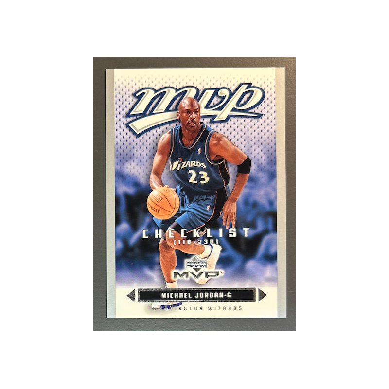 MICHAEL JORDAN 2003-04 Upper Deck MVP Silver Checklist - 200