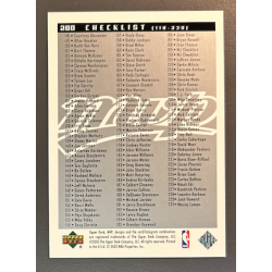 MICHAEL JORDAN 2003-04 Upper Deck MVP Silver Checklist - 200