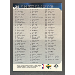 MICHAEL JORDAN 2003-04 Upper Deck Checklist - 300
