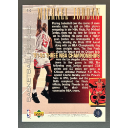 MICHAEL JORDAN 1994-95 Upper Deck Jordan Heroes three NBA champ
