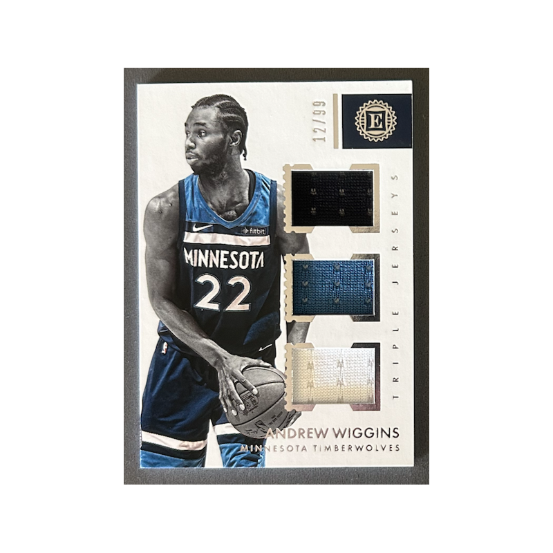 ANDREW WIGGINS 2017-18 Panini Encased Triple Jerseys 12/99