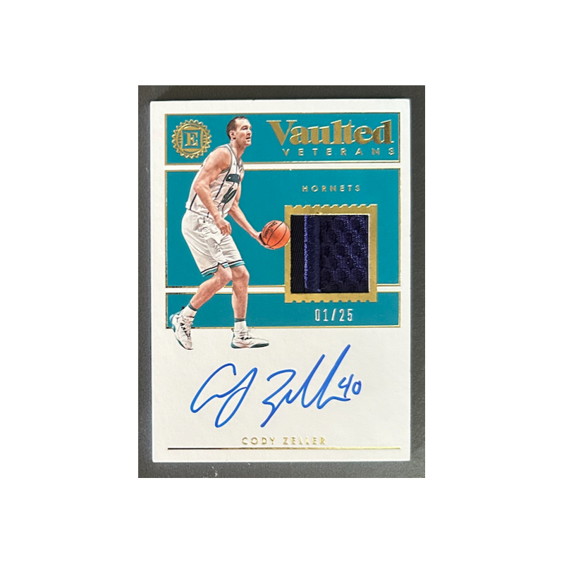 CODY ZELLER 2018-19 Panini Encased Vaulted Veteran jersey auto