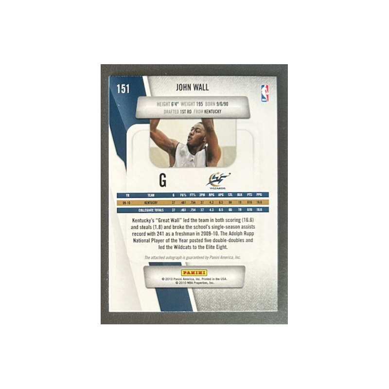 JOHN WALL 2010-11 Prestige rookie - 151