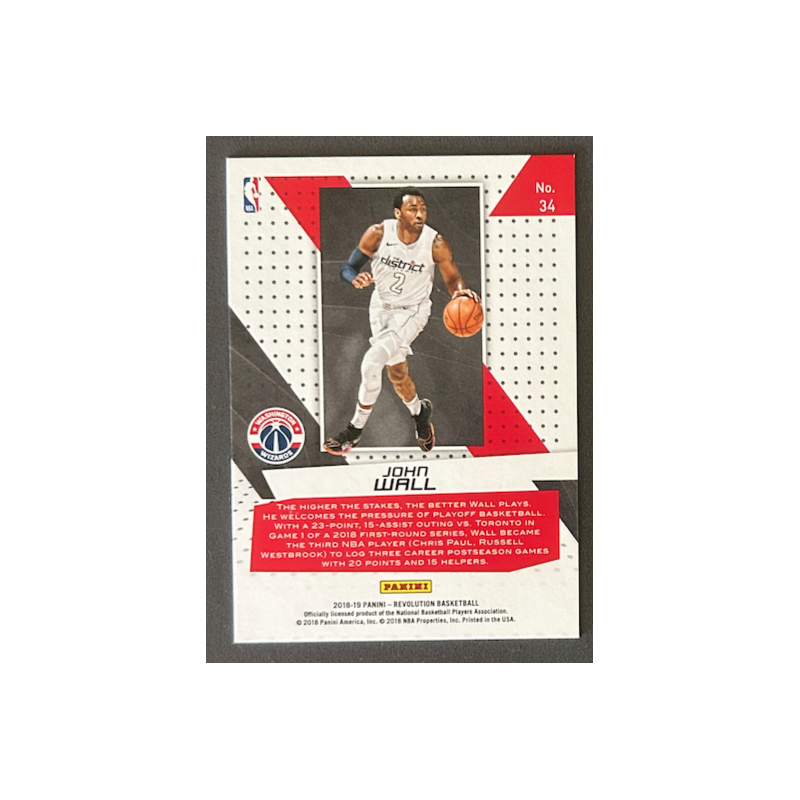 JOHN WALL 2018-19 Panini Revolution Vortex - 34