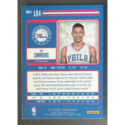 BEN SIMMONS 2016-17 Panini Studio rookie 184 SE