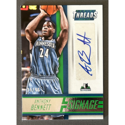 ANTHONY BENNETT 2014-15 Panini Threads Signage 25/49