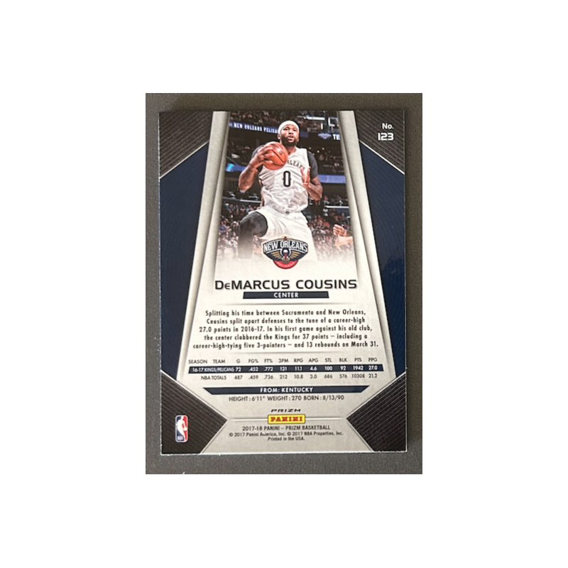 DEMARCUS COUSINS 2017-18 Panini Prizm Prizm Silver - 123