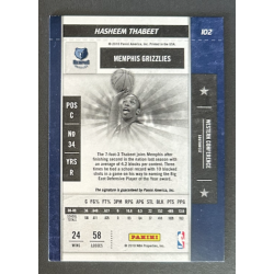 HASHEEM THABEET 2009-10 Playoff Contenders rookie ticket autograph