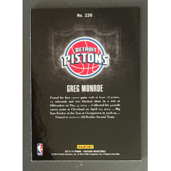 GREG MONROE 2013-14 Panini Crusade Insert Blue - 226